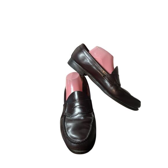 GH Bass & Co Weejuns Ox Blood Penny Loafers Burgundy Leather Men's Size 11,5 D - Picture 4 of 8